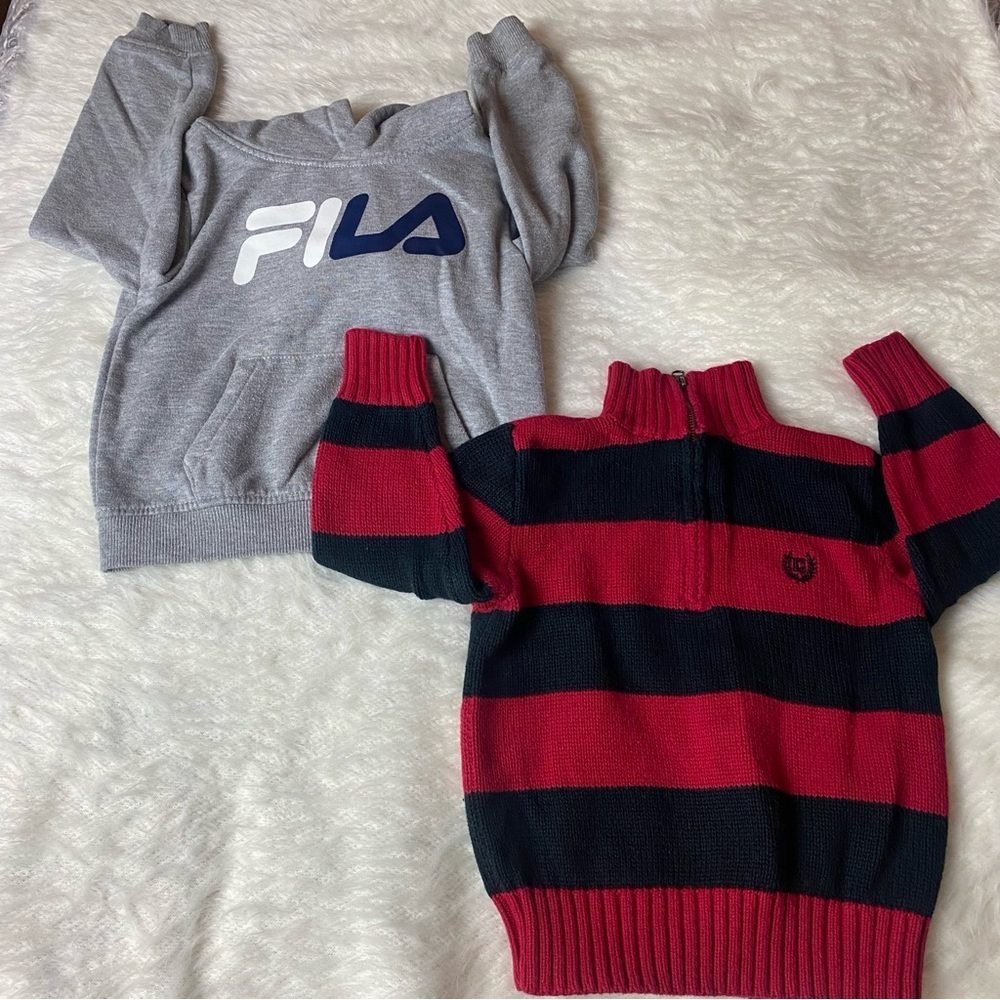3t Boys Pullover Bundle Hoodie Sweater Fila Chaps